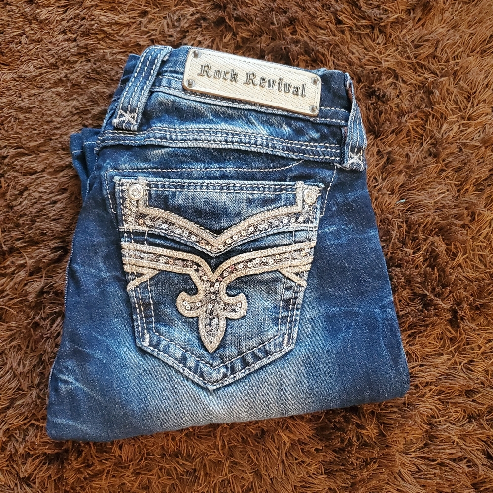 size 26 rock revival boris easy boot jeans